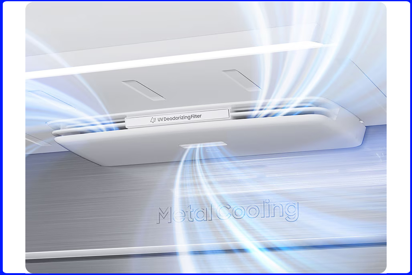 Tủ lạnh Samsung Inverter 636 Lít RF65DB990012SV - Metal Cooling