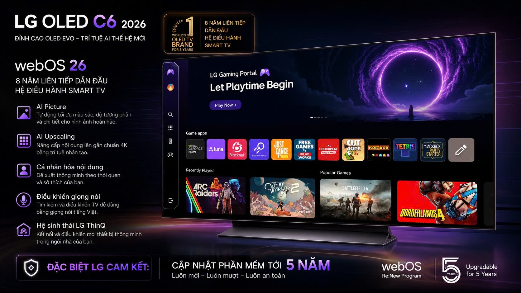 Xem phim trên LG C6 có gì “đã” hơn Mini LED?