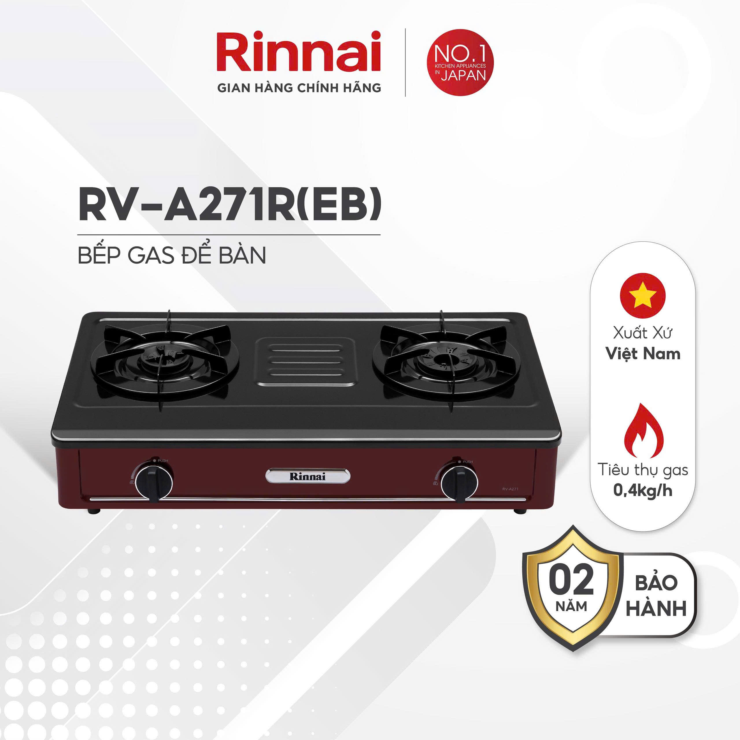 Bếp gas dương Rinnai RV-A271R(EB)