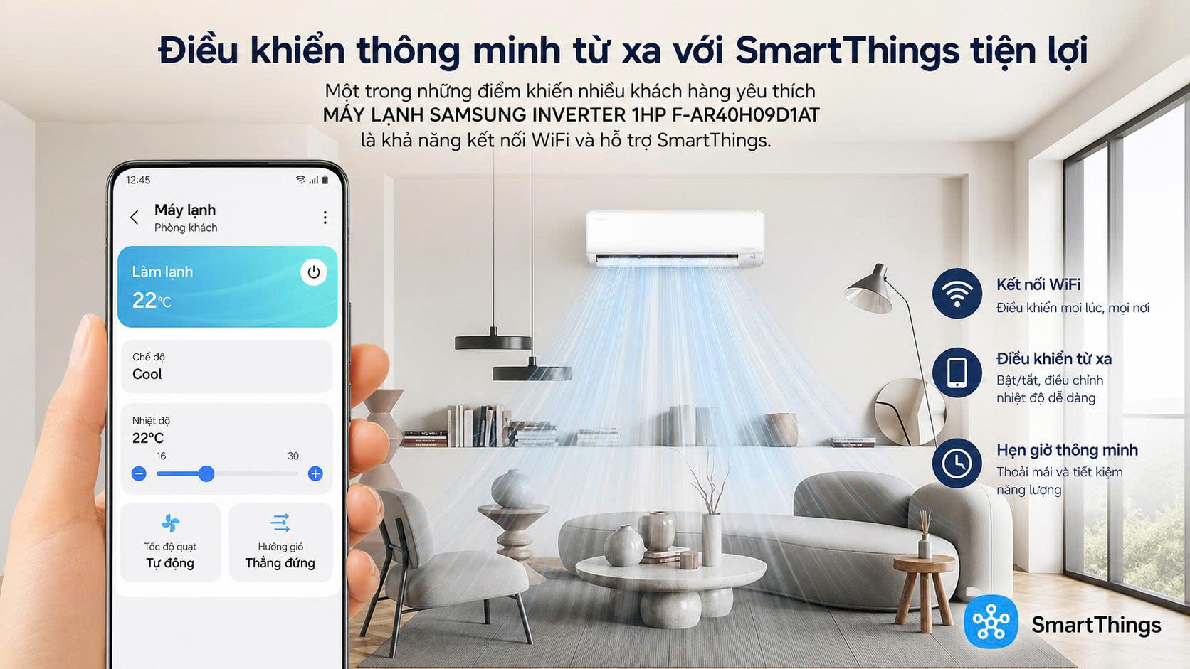 Điều khiển thông minh từ xa với SmartThings tiện lợi