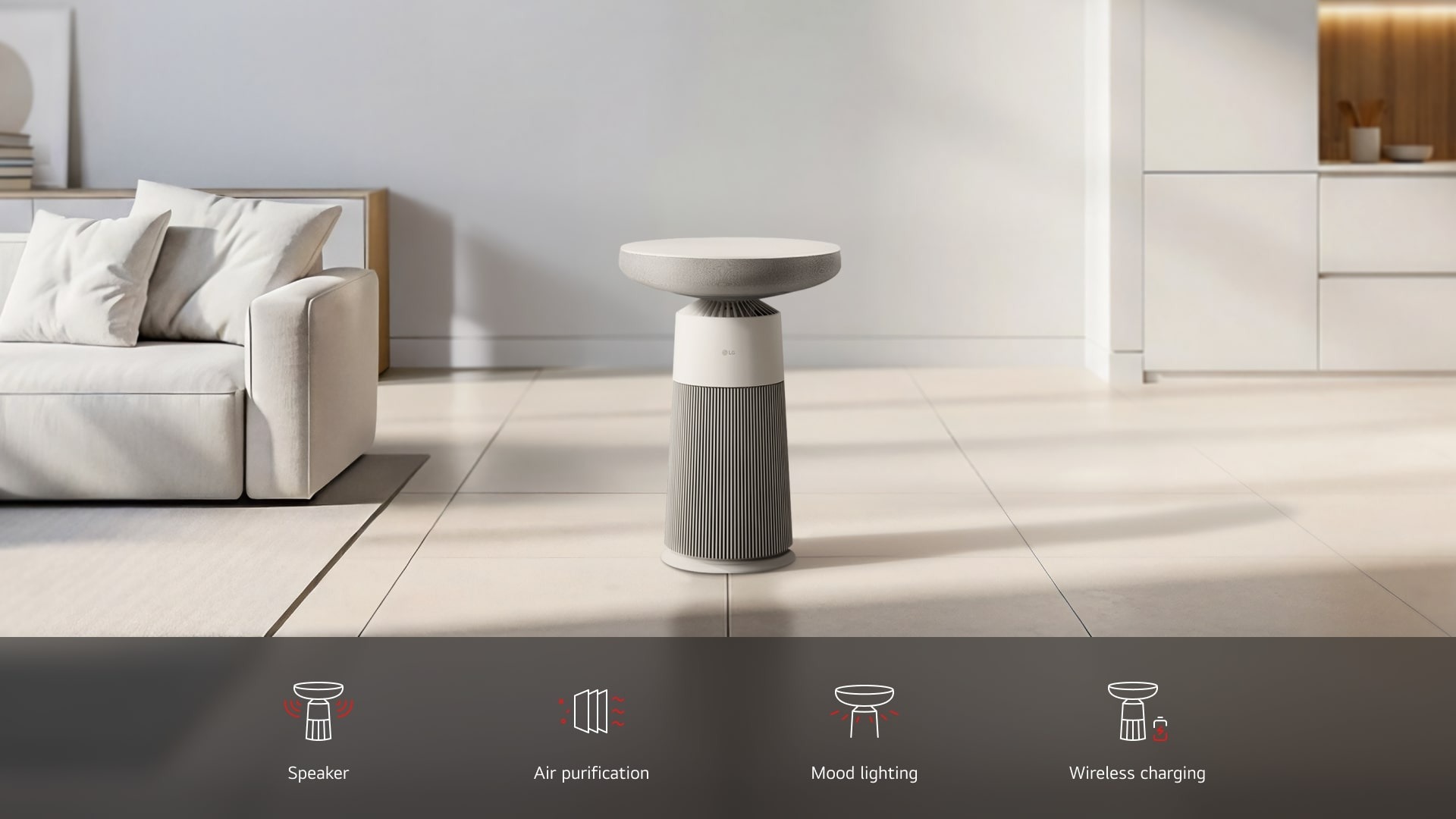 LG PuriCare Aero Speaker AS20GSHU0.ABAE màu trắng