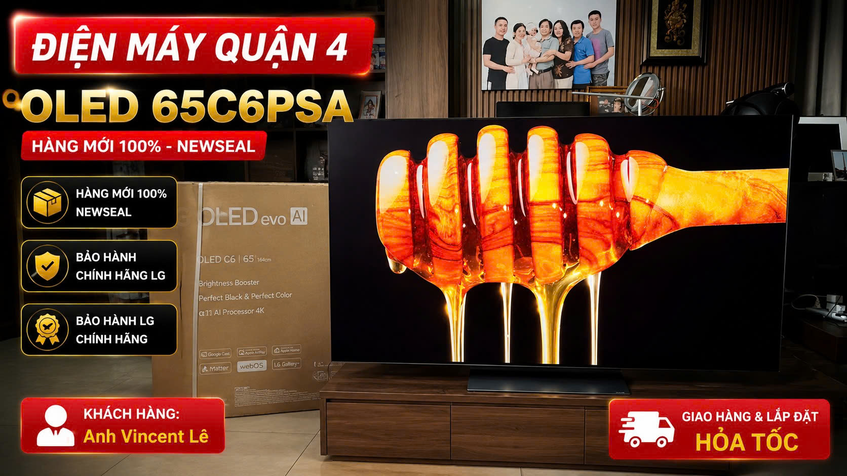 Smart TV LG C6 4K 65 Inch OLED 65C6PSA
