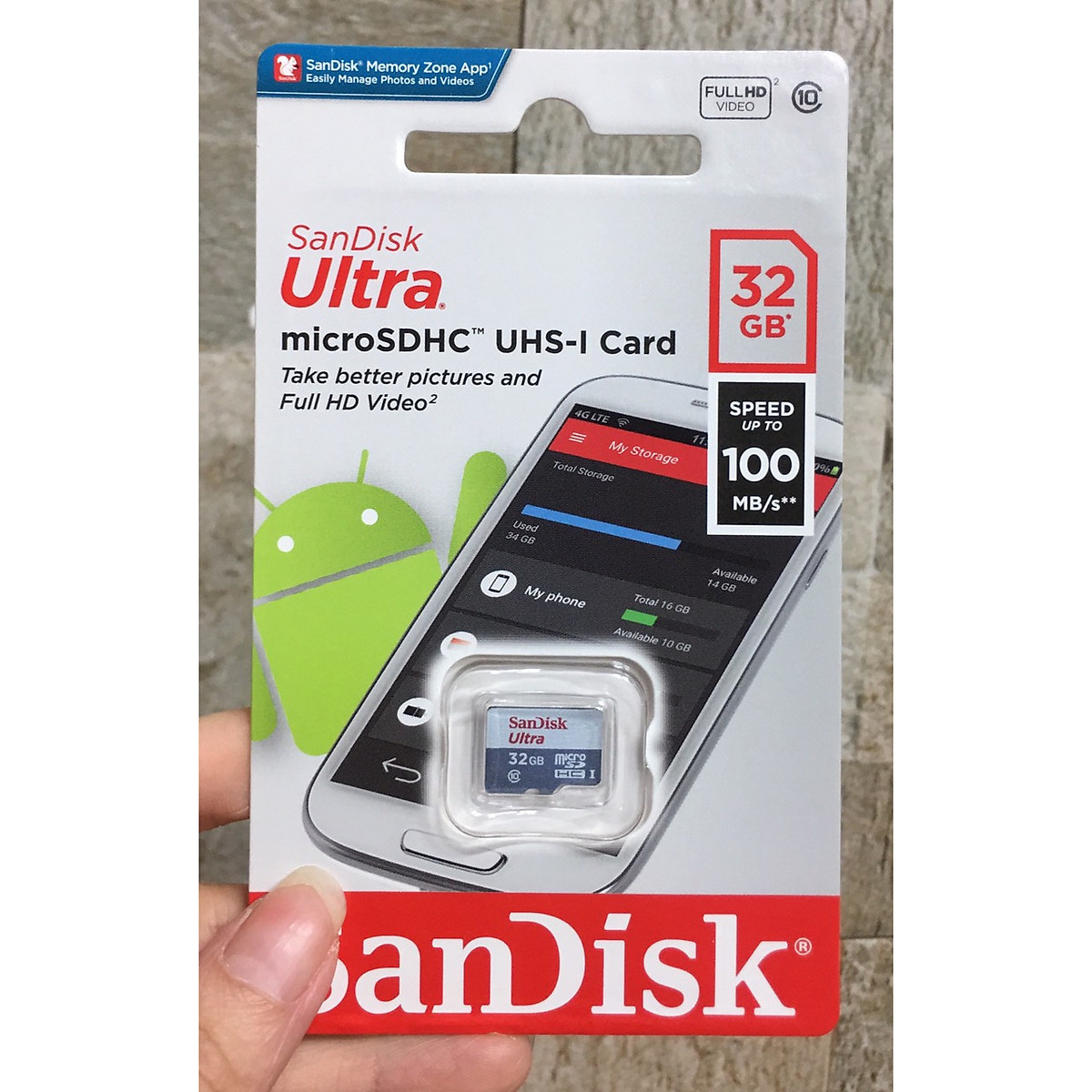 Thẻ Nhớ Sandisk 32G 100M