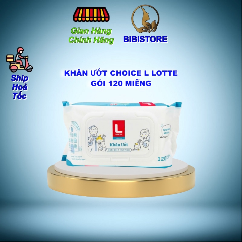 Khăn Ướt Lotte Choice L Hàn Quốc Gói 120 Miếng