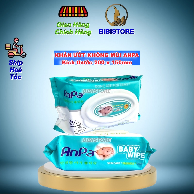 Khăn Ướt Anpa Không Mùi 180gr