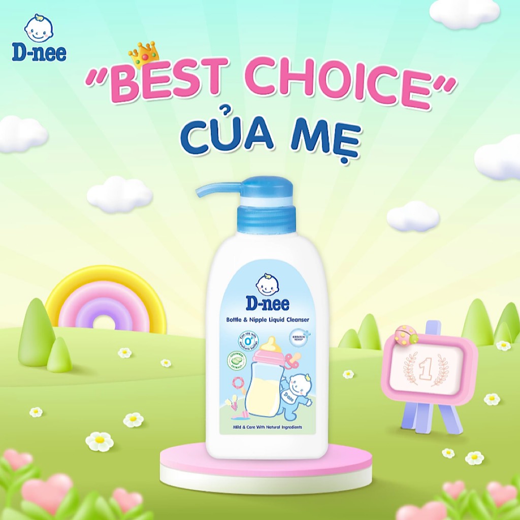 Nước rửa bình sữa Dnee chai 500ml