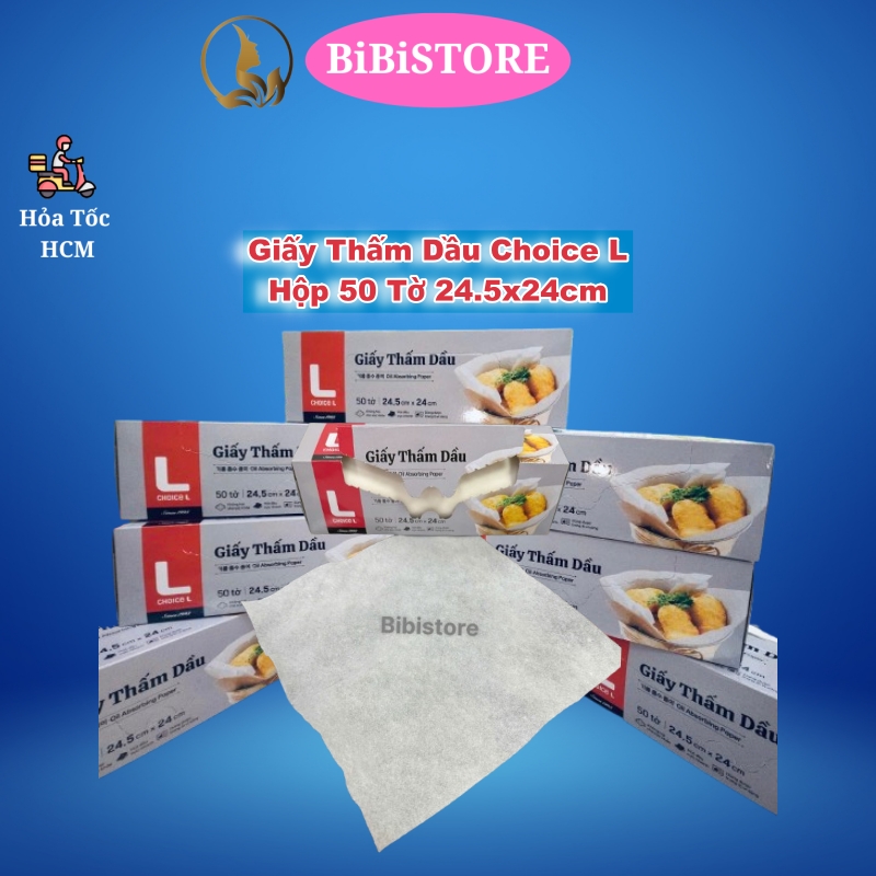 Giấy thấm dầu Choice L Hộp 50 Tờ
