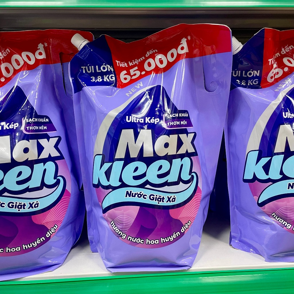Nước Giặt Xả Maxkleen Túi 3.8Kg