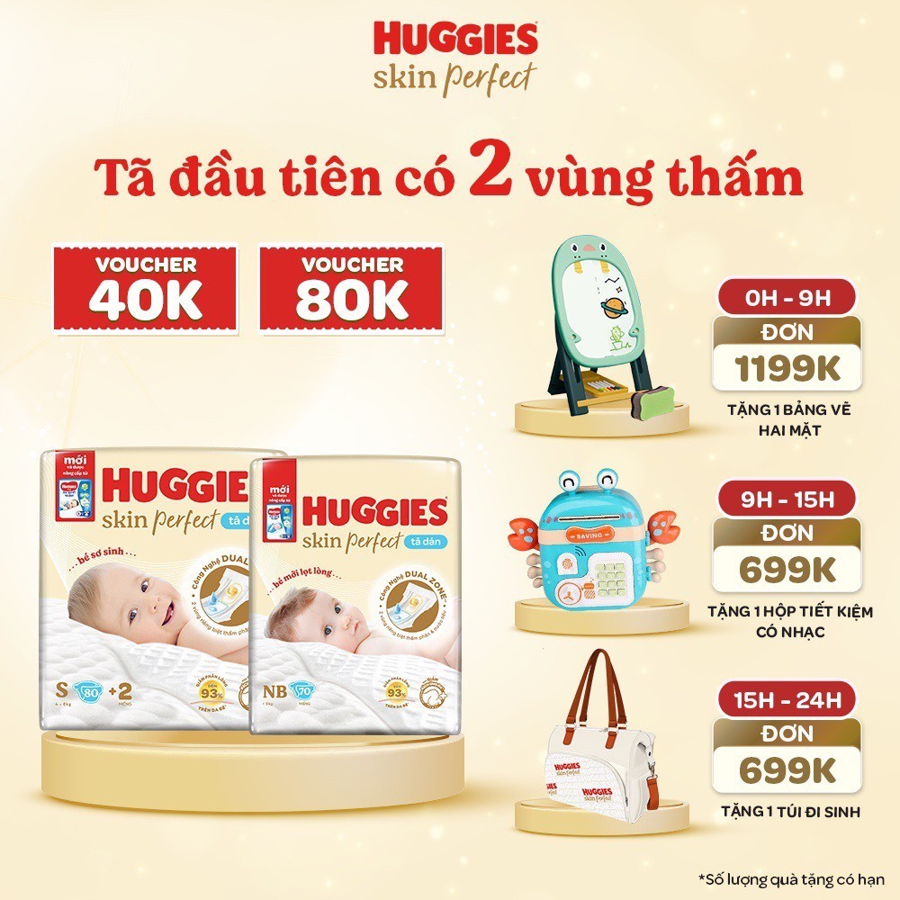 Tã Quần/Dán HUGGIES SkinPerfect
