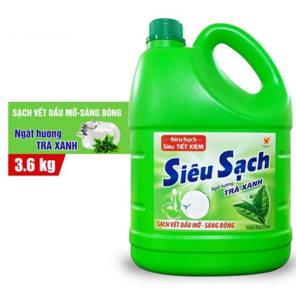 Nước Rửa Chén Lix Siêu Sạch Can 3.6Kg