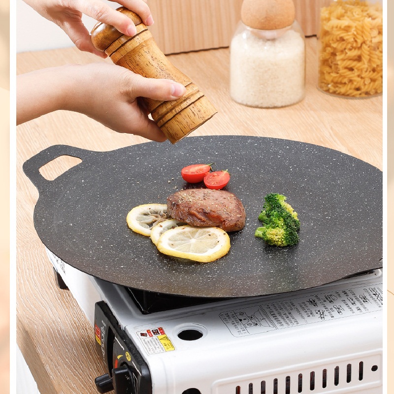 Chảo Đá Nướng Không Dầu, Chảo Nướng Đa Năng Chống Dính Chống Gỉ Cao Cấp