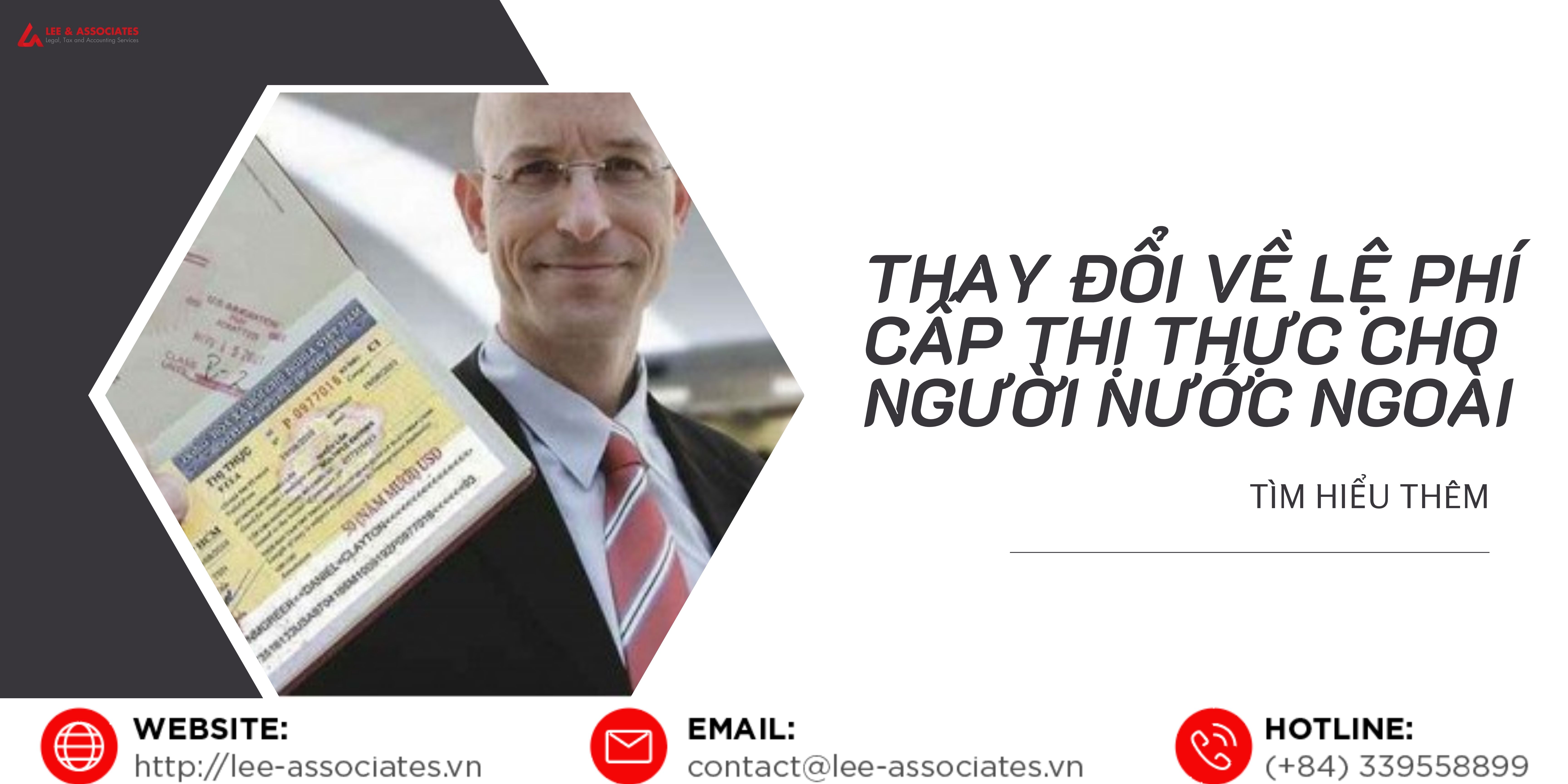 THAY ĐỔI VỀ LỆ PHÍ CẤP THỊ THỰC CHO NGƯỜI NƯỚC NGOÀI