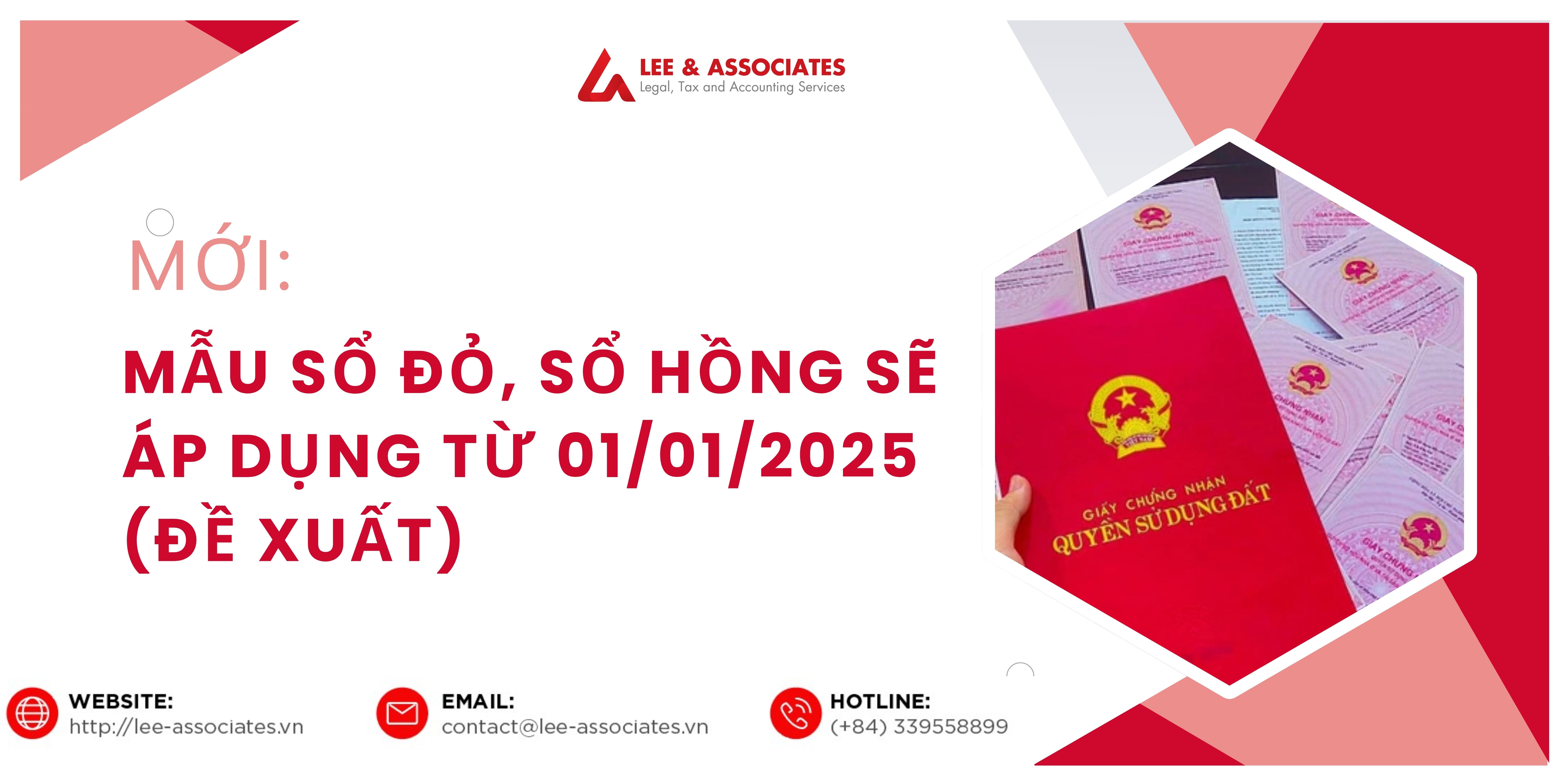 MỚI: MẪU SỔ ĐỎ, SỔ HỒNG SẼ ÁP DỤNG TỪ 01/01/2025 (ĐỀ XUẤT)