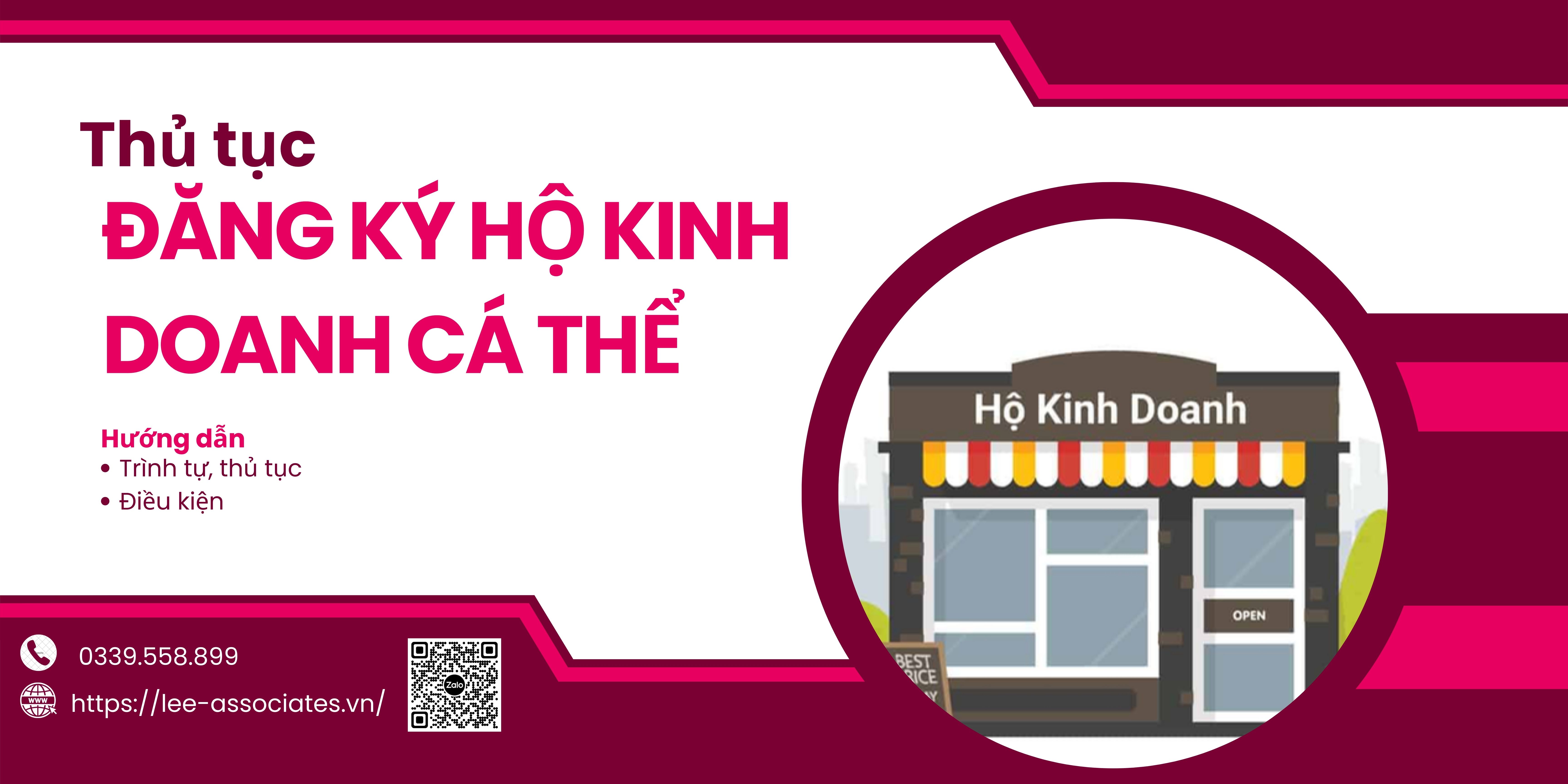 THỦ TỤC ĐĂNG KÝ HỘ KINH DOANH CÁ THỂ