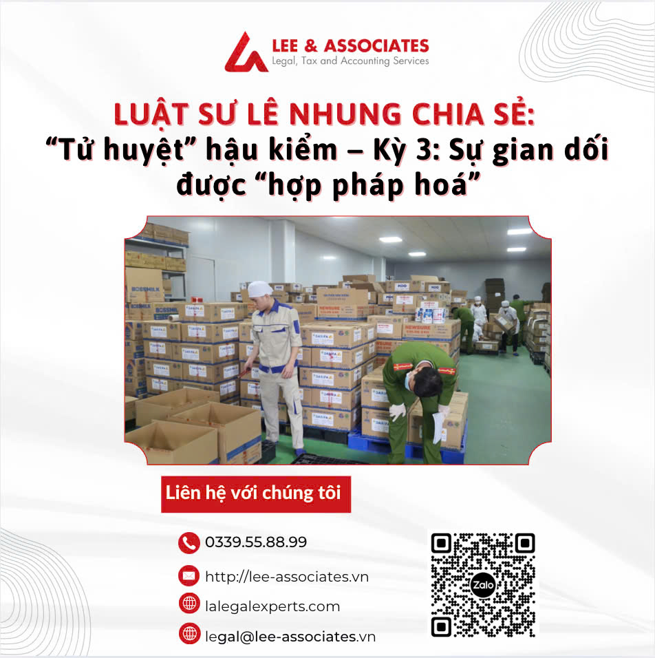 LUẬT SƯ LÊ NHUNG CHIA SẺ QUAN ĐIỂM VỀ CHỦ ĐỀ 