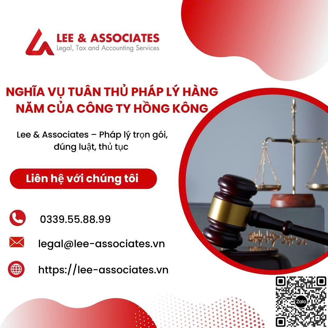 NGHĨA VỤ TUÂN THỦ PHÁP LÝ HẰNG NĂM CỦA CÔNG TY HỒNG KÔNG