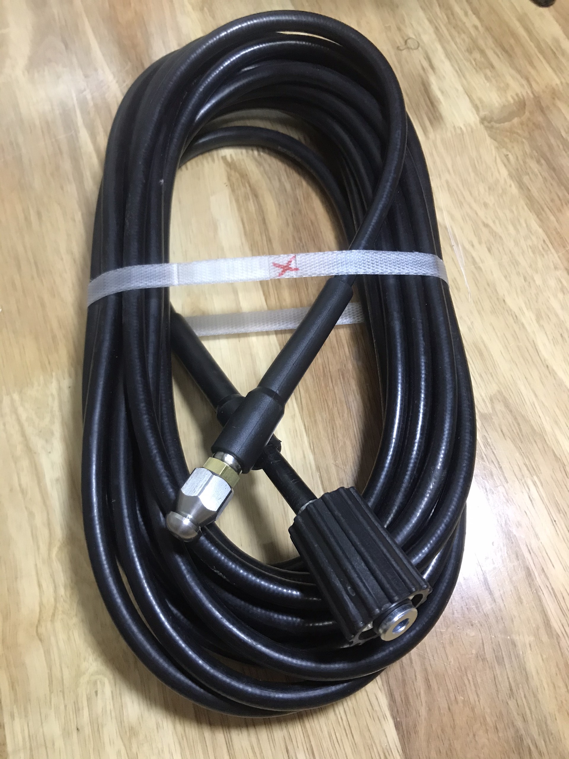 Dây thông cống bằng áp lực nước - Dùng cho máy rừa xe phổ thông ren vặn 22/15