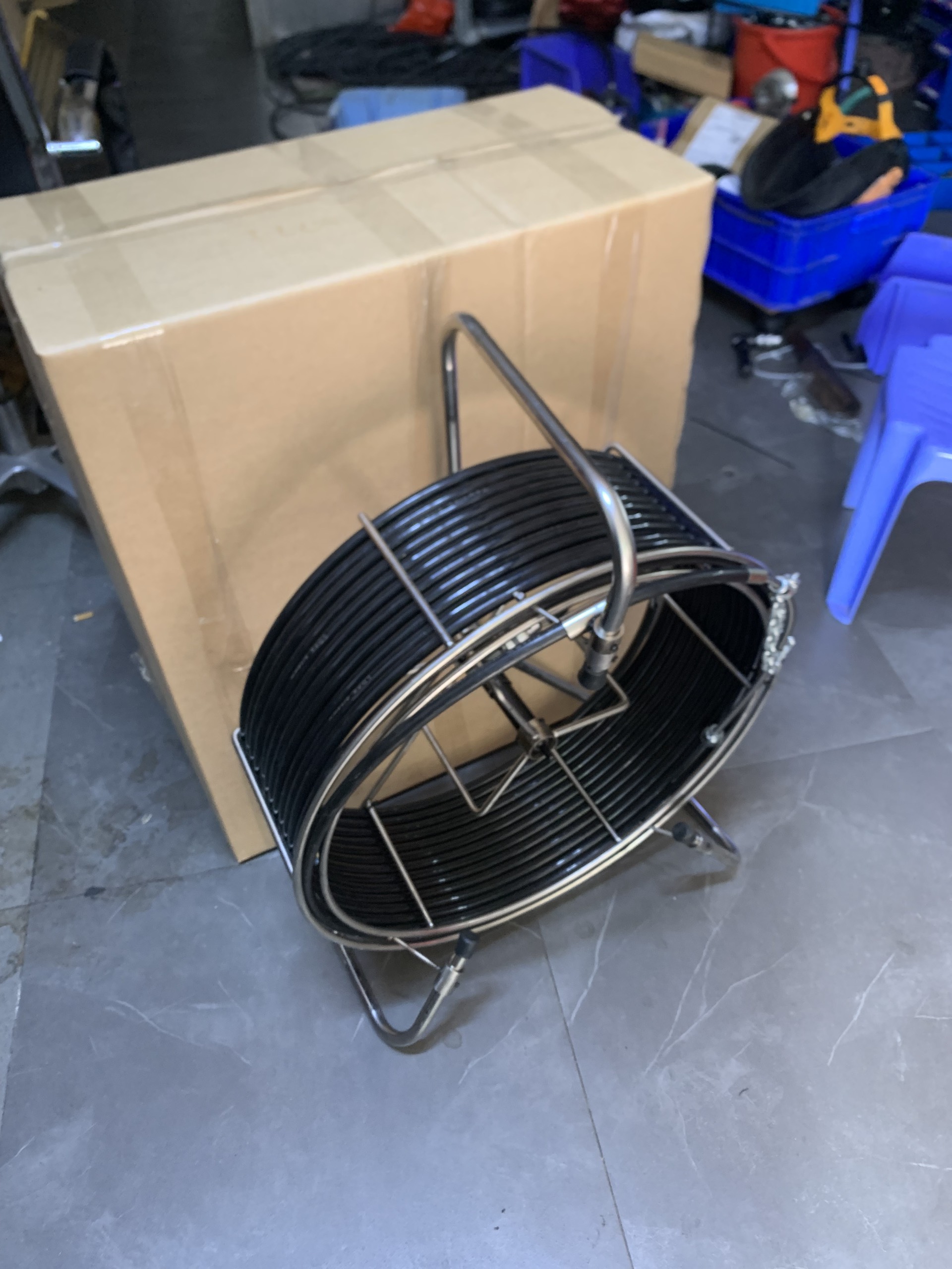 lồng 2 trục cáp đánh xích 8mm 20m