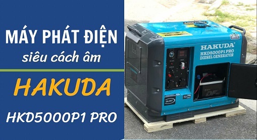 Máy Phát Điện Chạy Dầu 5KW Hakuda HKD5000P1 PRO Siêu Cách Âm