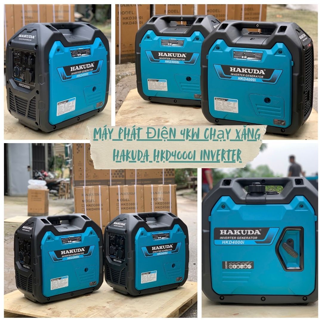 Máy Phát Điện Hakuda HKD4000i Inverter 4KW: Nguồn Điện Sạch, Ổn Định Mọi Lúc Mọi Nơi!