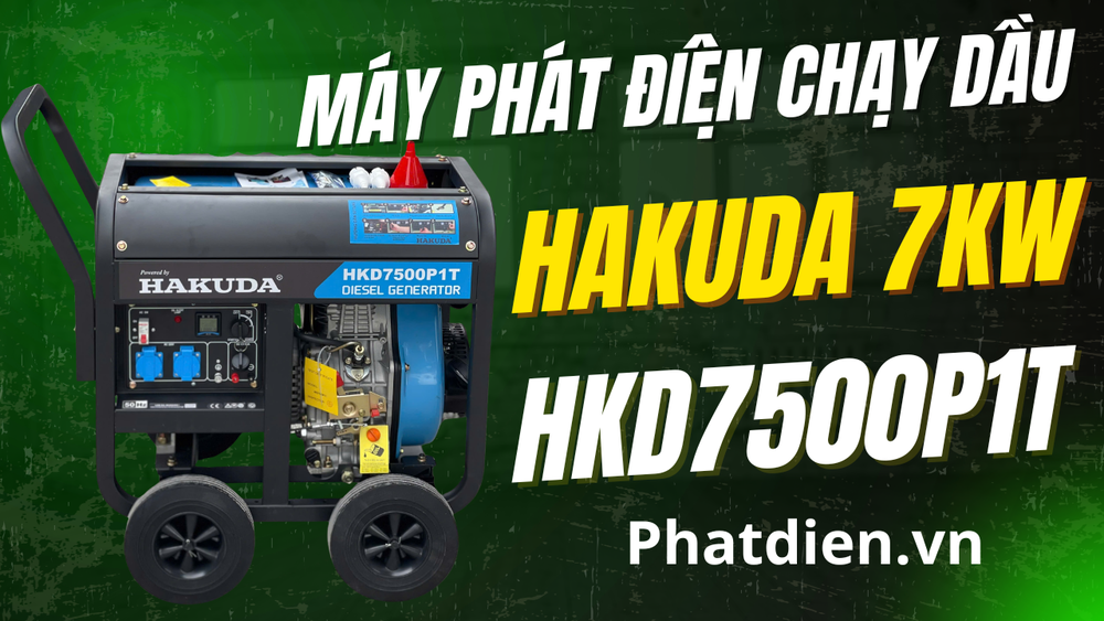 Đánh Giá Máy Phát Điện Chạy Dầu Hakuda 7KW HKD7500P1T