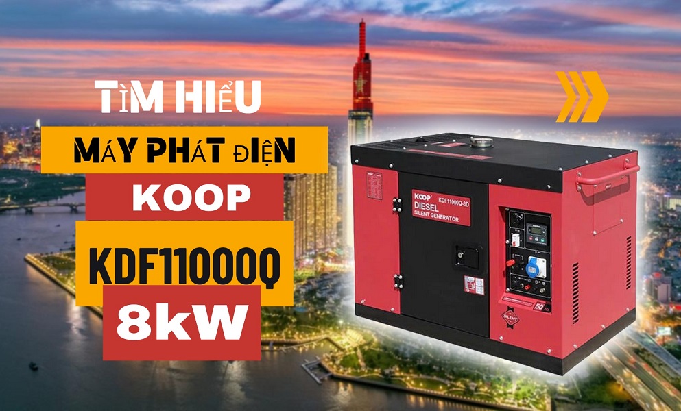 Tìm Hiểu Máy Phát Điện Chạy Dầu Koop 8Kw KDF11000Q