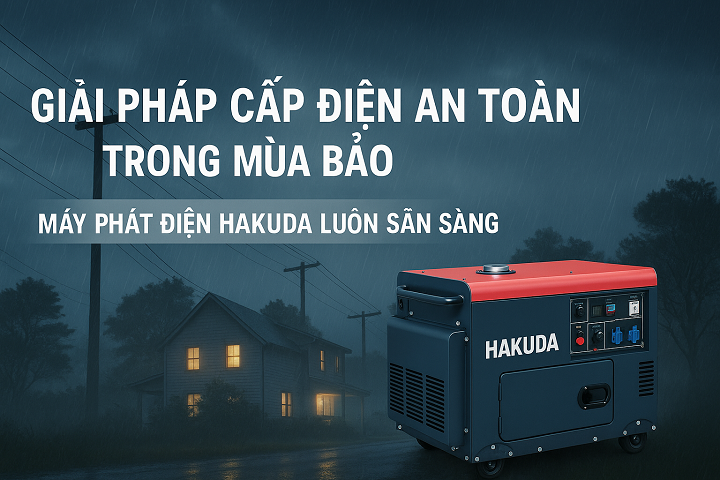 Giải Pháp Cấp Điện An Toàn Trong Mùa Bão – Máy Phát Điện Hakuda Luôn Sẵn Sàng!