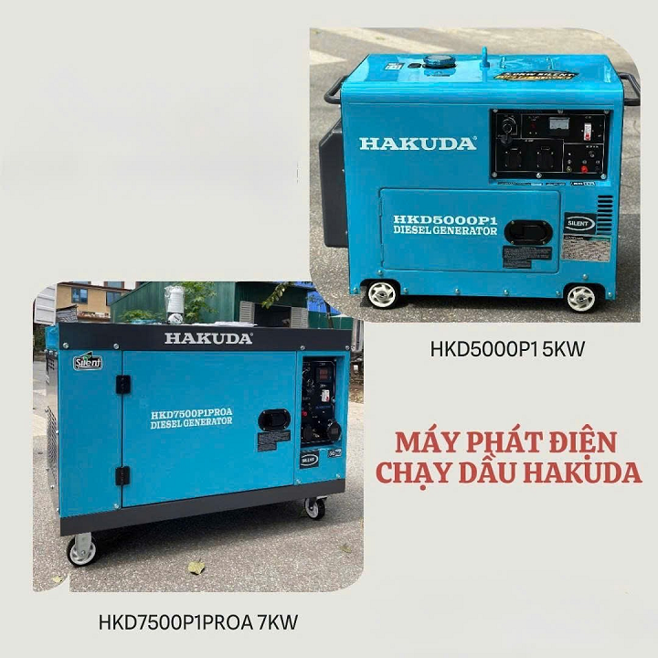 Máy Phát Điện Gia Đình: So Sánh Hakuda 5KW HKD5000P1 và 7KW HKD7500P1PROA – Giải Pháp Điện Dự Phòng Hoàn Hảo