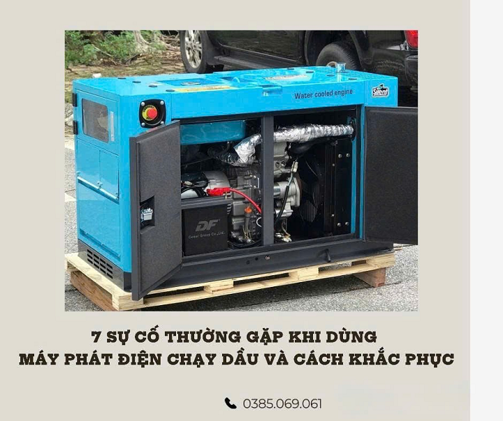 7 Sự Cố Thường Gặp Khi Dùng Máy Phát Điện Chạy Dầu Và Cách Khắc Phục Đơn Giản
