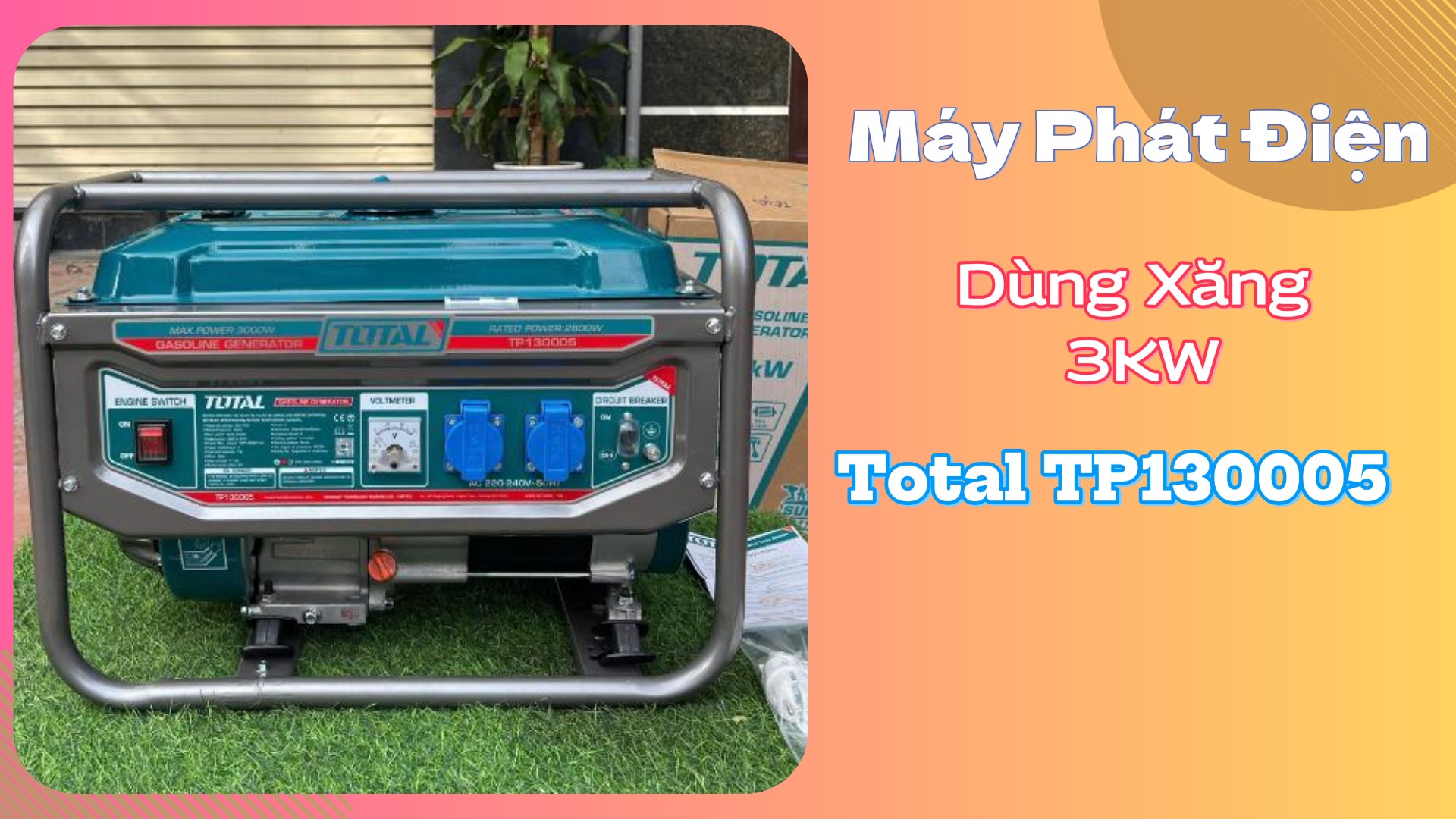 Tìm Hiểu Máy Phát Điện Dùng Xăng TOTAL 3KW TP130005