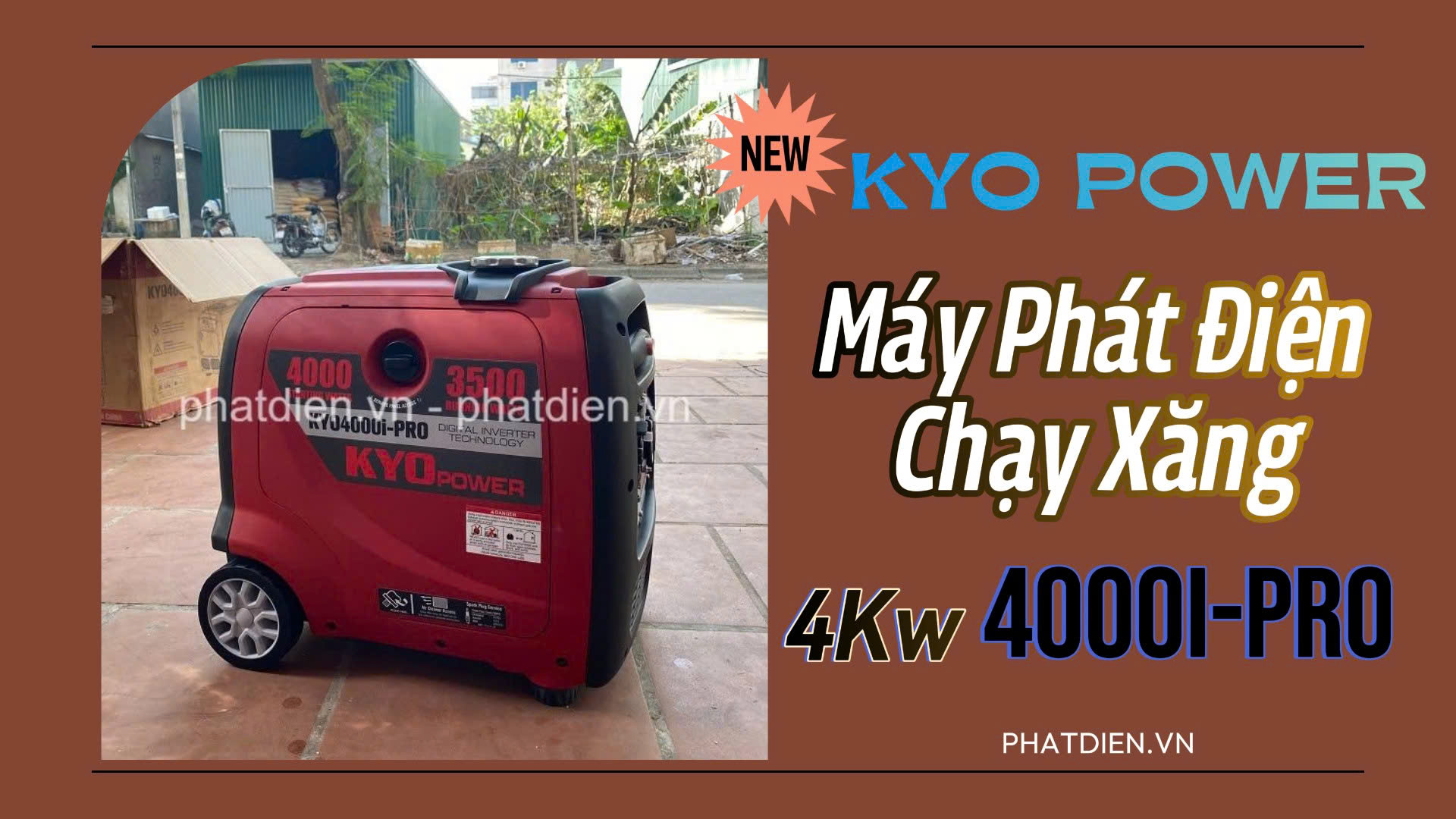 Ưu Điểm Và Ứng Dụng Máy Phát Điện Chạy Xăng Kyo Power 4Kw 4000i-Pro