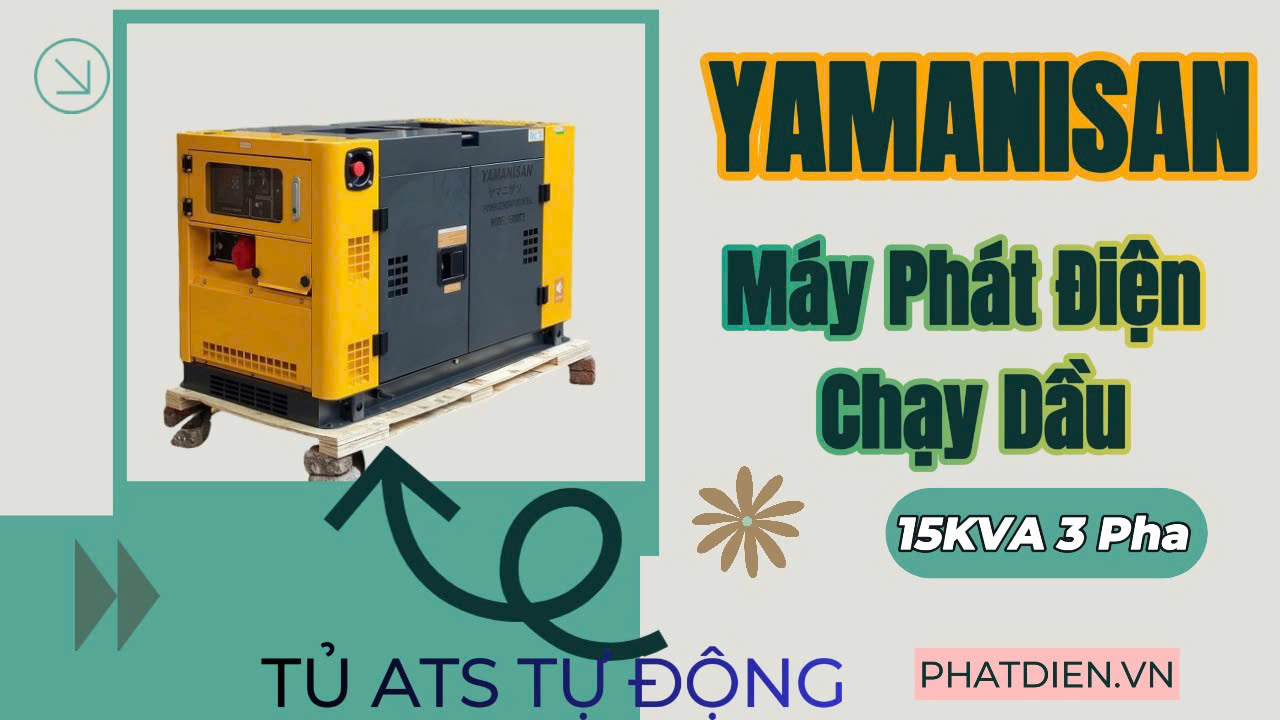 Ứng Dụng Máy Phát Điện Chạy Dầu Yamanisan 12Kw 3 Pha Và Tủ ATS