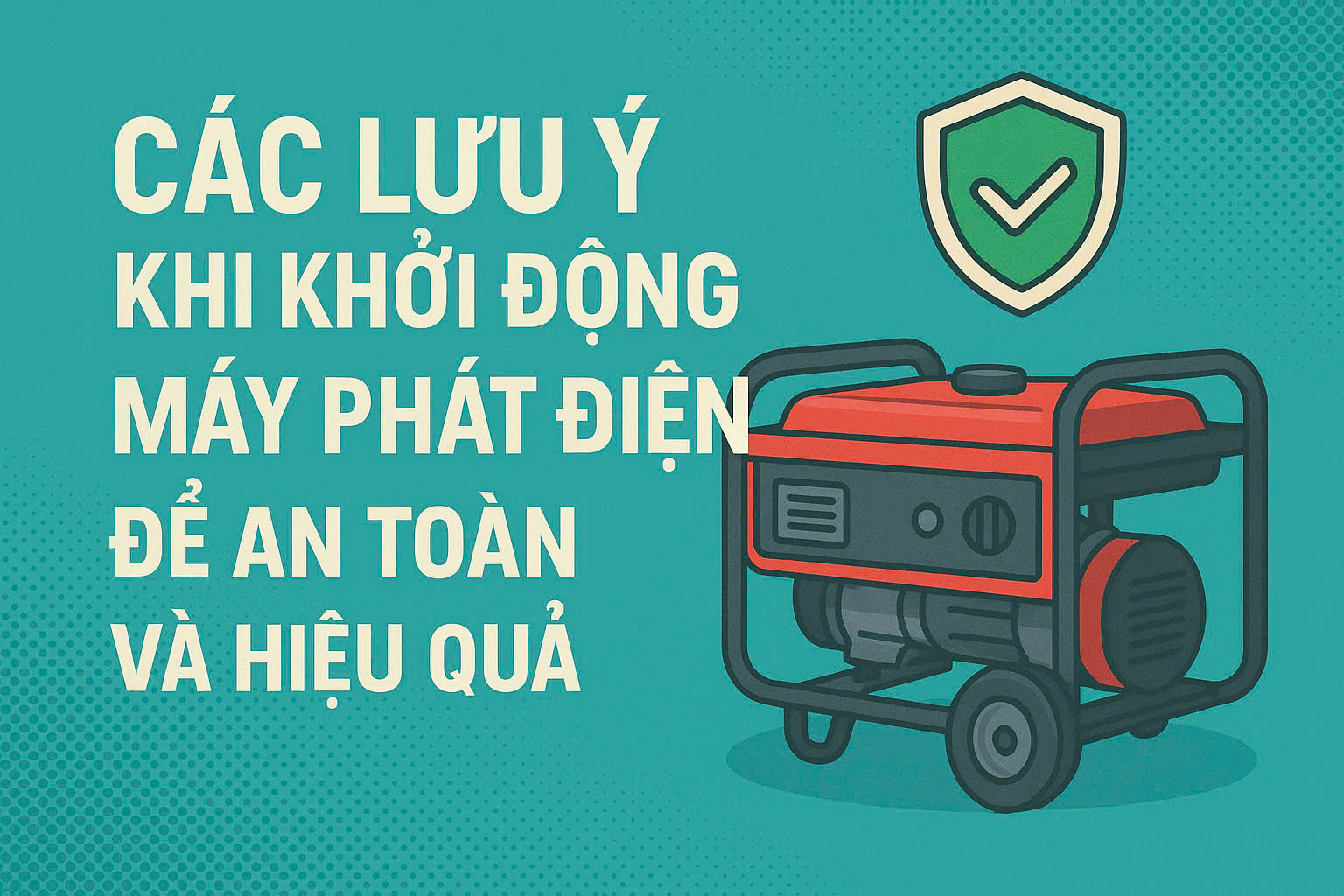 Các Lưu Ý Khi Khởi Động Máy Phát Điện Để An Toàn Và Hiệu Quả