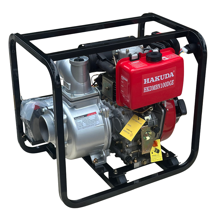 Máy Bơm Nước Chạy Dầu 6.6KW Hakuda HKDMBN100DGE Có Đề