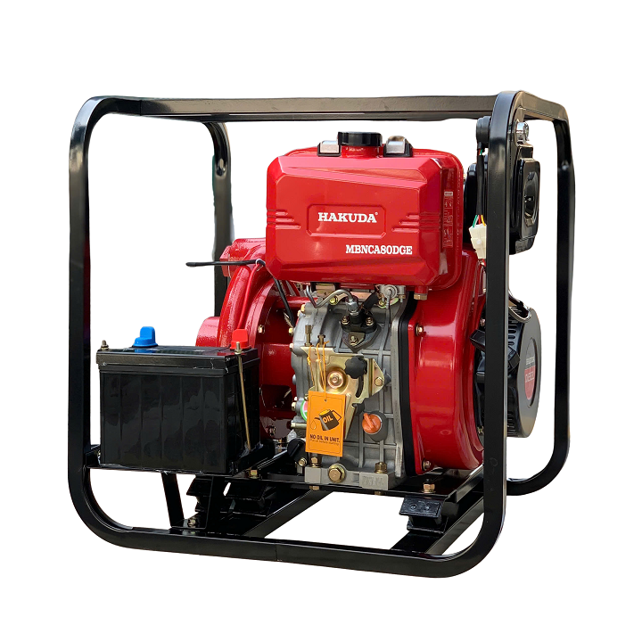 Máy Bơm Nước Chạy Dầu Cao Áp 6.6KW Hakuda MBNCA80DGE