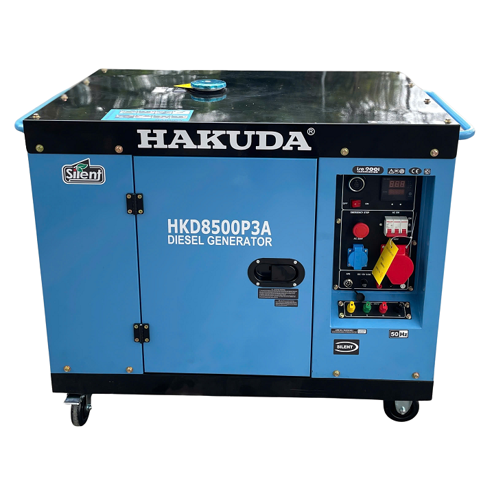 Máy Phát Điện Chạy Dầu 3 Pha 8KW Hakuda HKD8500P3A