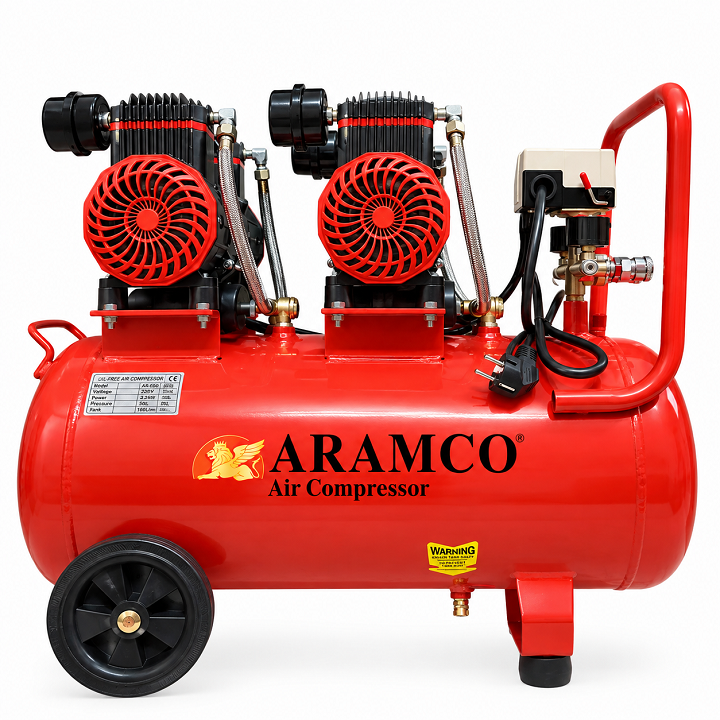 Máy nén khí không dầu 50L Aramco JC1280*2–50L