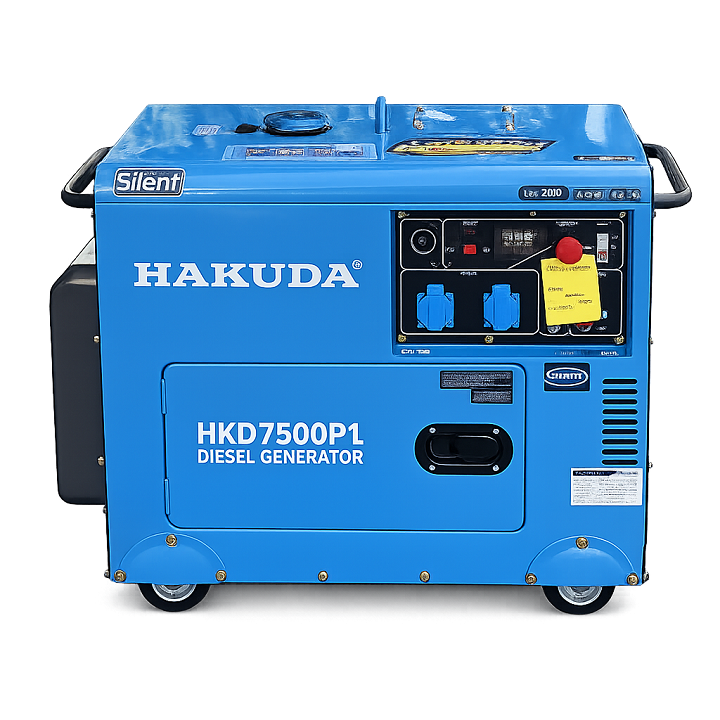 Máy Phát Điện Chạy Dầu Hakuda 7KW HKD7500P1