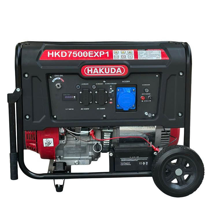 Máy Phát Điện Chạy Xăng Hakuda HKD7500EXP1 7KW Có Đề