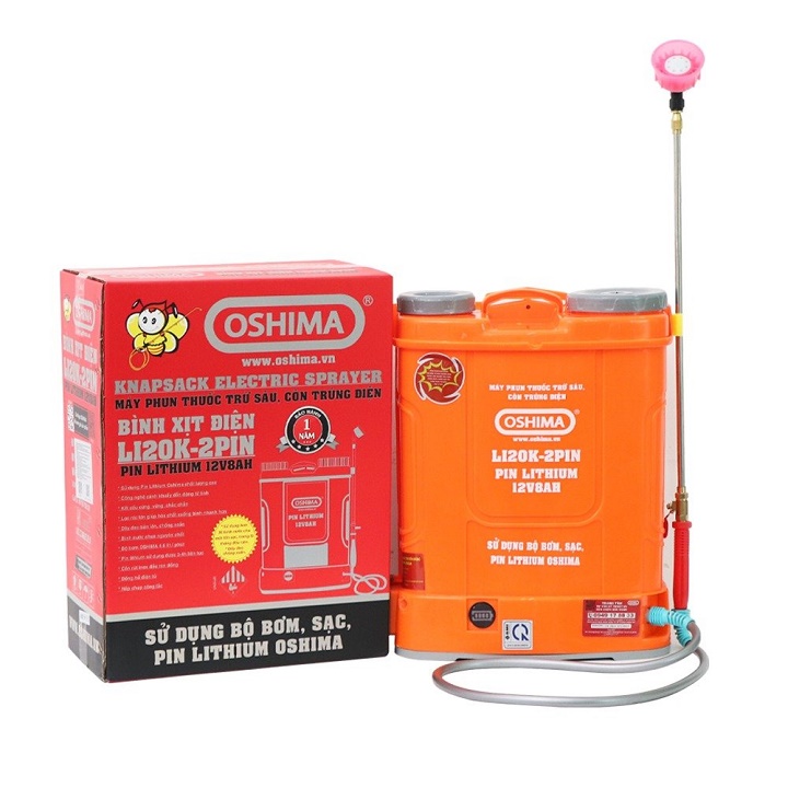 Bình Xịt Điện Oshima 20L LI20K Pin lithium Siêu Nhẹ