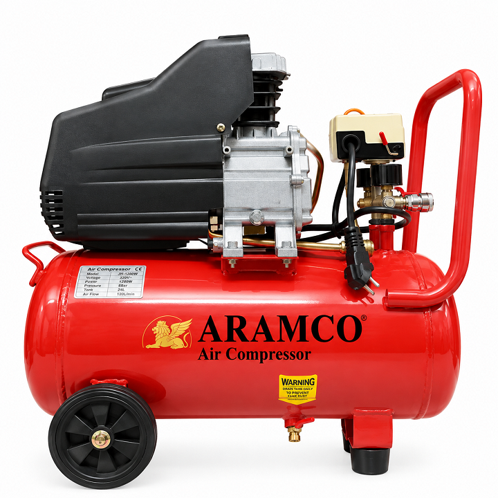 Máy Nén Khí Có Dầu 3HP Aramco BM-25L-3HP 25 Lít
