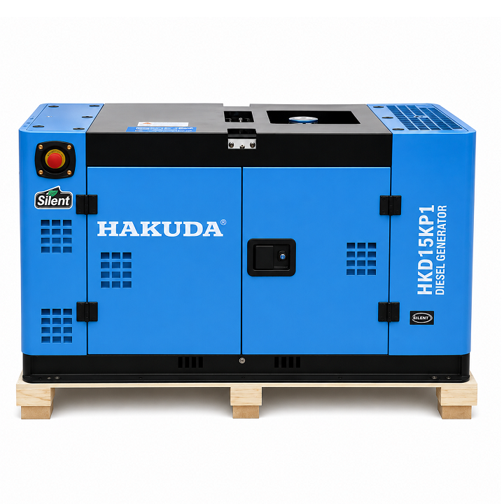 Máy Phát Điện Chạy Dầu Hakuda 15KW HKD15KP1 Siêu Cách Âm