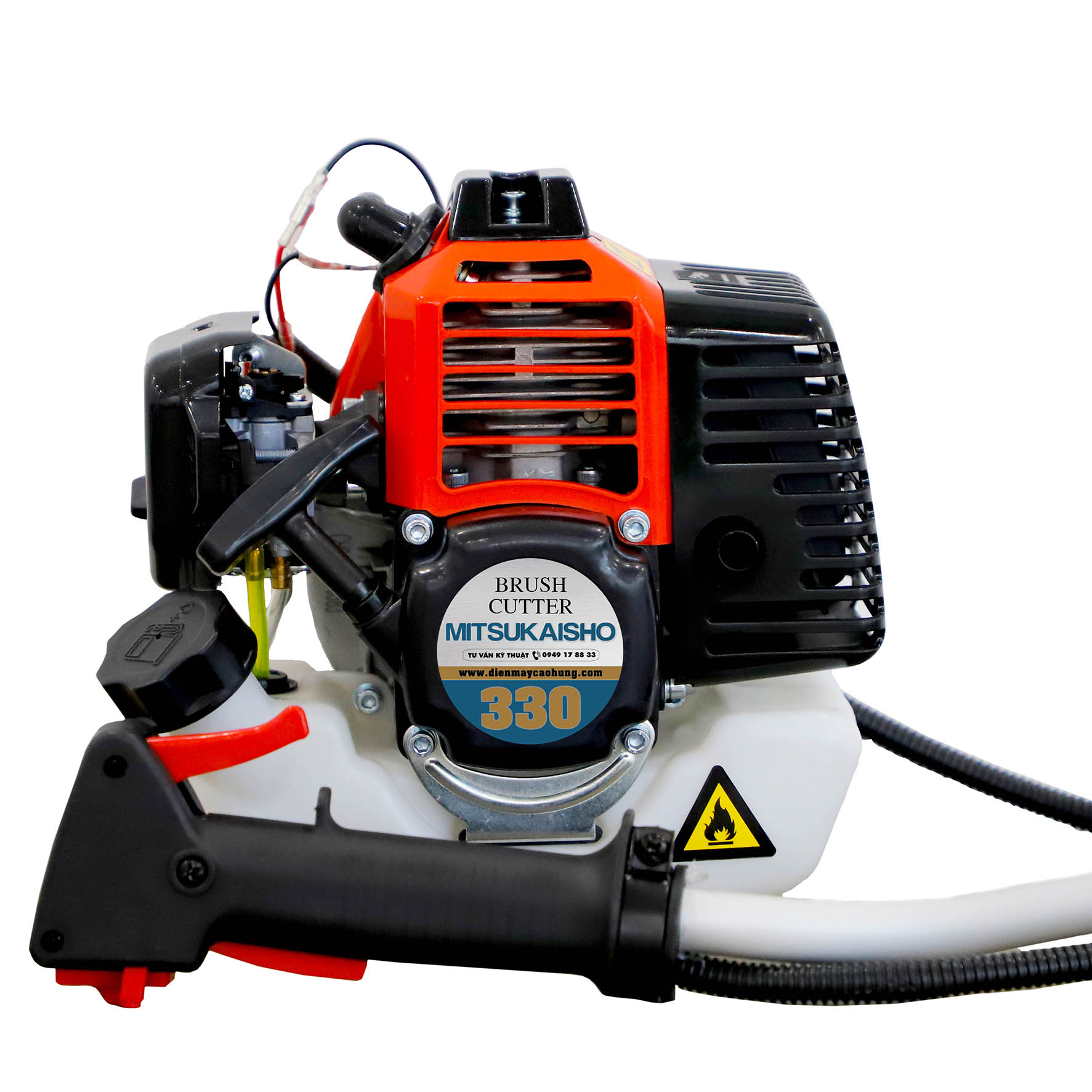 Máy Cắt Cỏ Mitsukaisho 330 900W Đỏ Đen 2 Thì