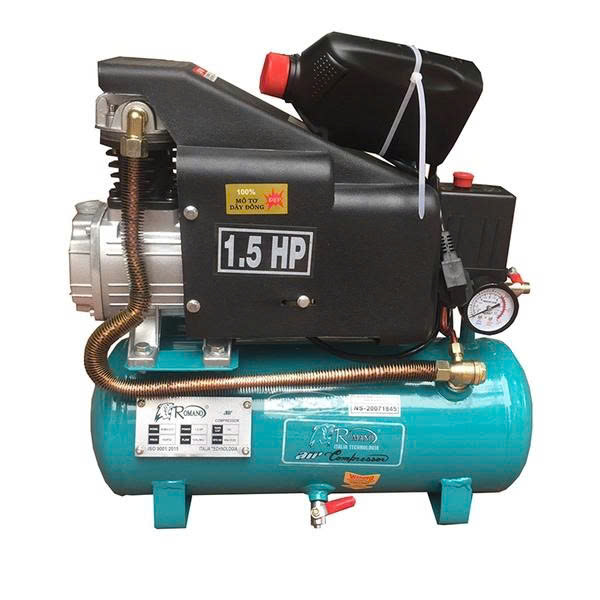 Máy Nén Khí Có Dầu Đầu Liền Romano 1.5HP 12L ROMA 4212