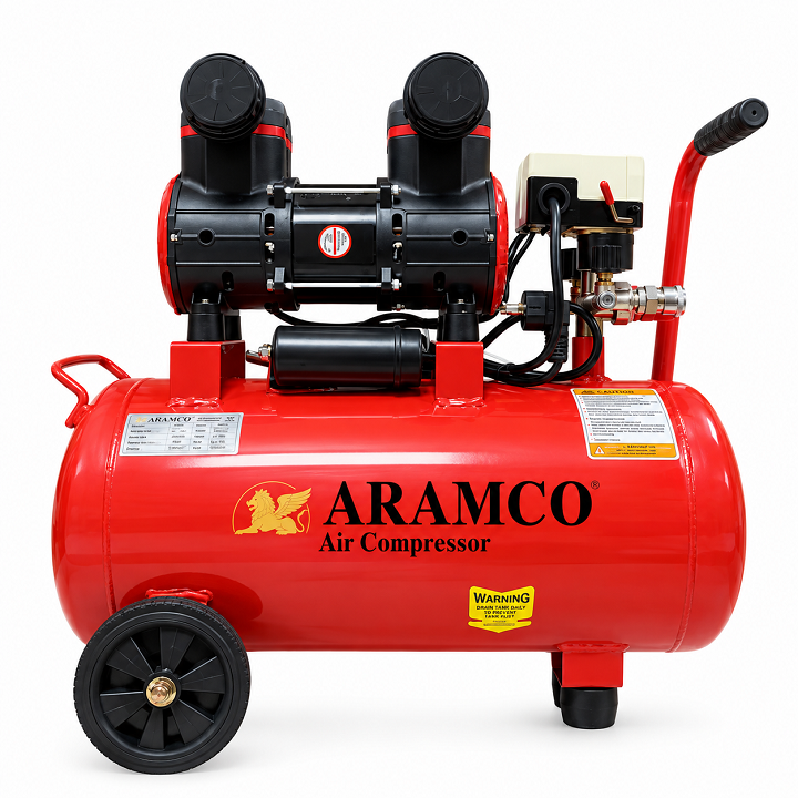 Máy nén khí không dầu tua chậm 25L Aramco JC1280-25L