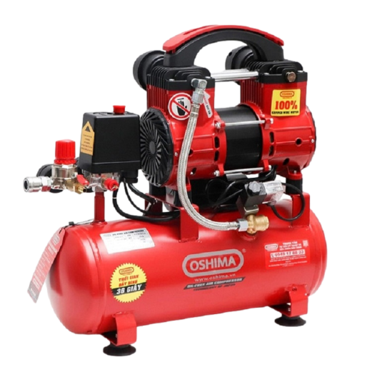 Máy Nén Khí Không Dầu Oshima 12L 1.5HP