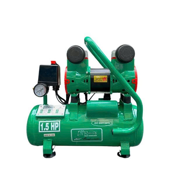 Máy Nén Khí Không Dầu Romano 1.5HP 12L RM16H14L Lên Hơi Nhanh