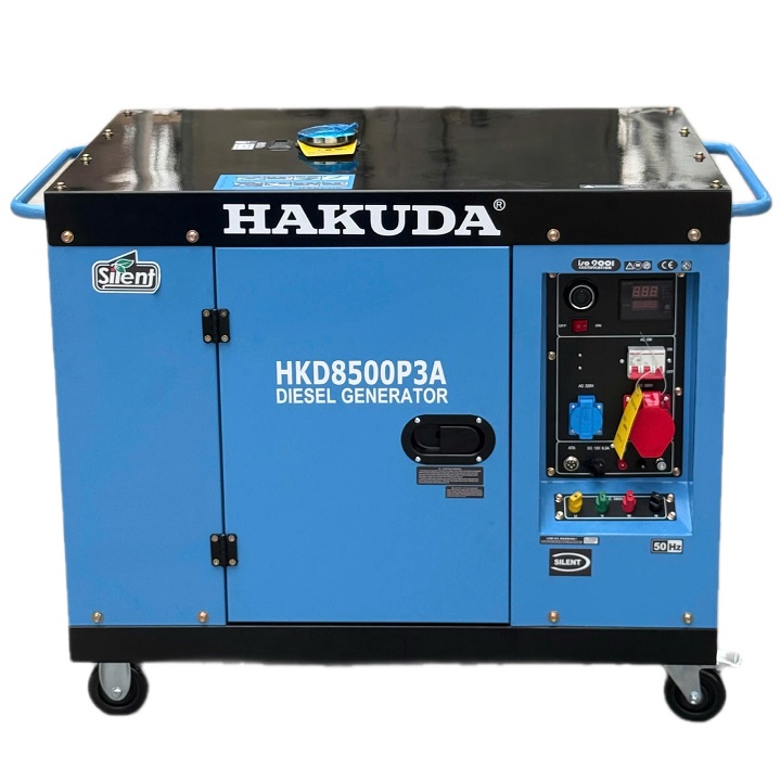 Máy Phát Điện Chạy Dầu 3 Pha 8KW Hakuda HKD8500P3A