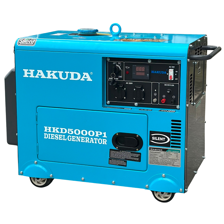 Máy Phát Điện Chạy Dầu Hakuda 5KW HKD5000P1