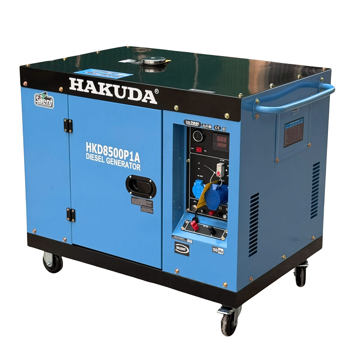 Máy Phát Điện Chạy Dầu 8KW Hakuda HKD8500P1A 1 Pha